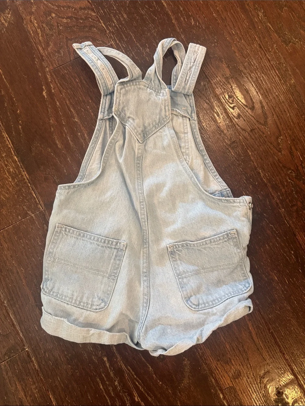Old Navy Light Blue Denim Kids Overalls Shorts